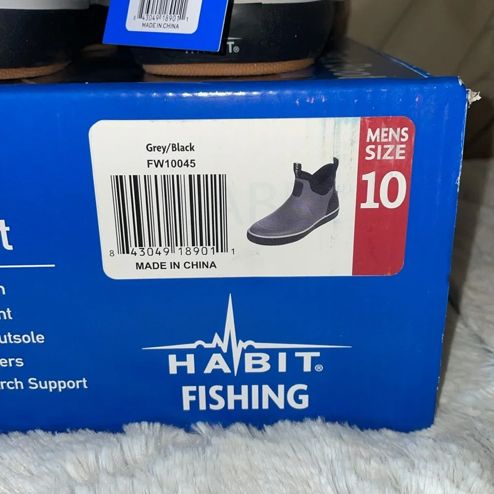 NWT HABIT Men's Gray Deck Boots.  Size 10 - Picture 8 of 8